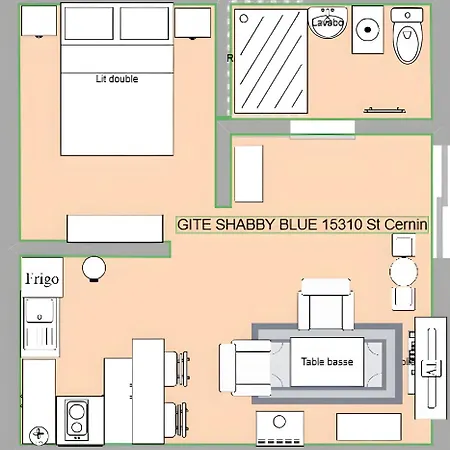 Tatil Evi Shabby Blue Saint-Cernin (Cantal)